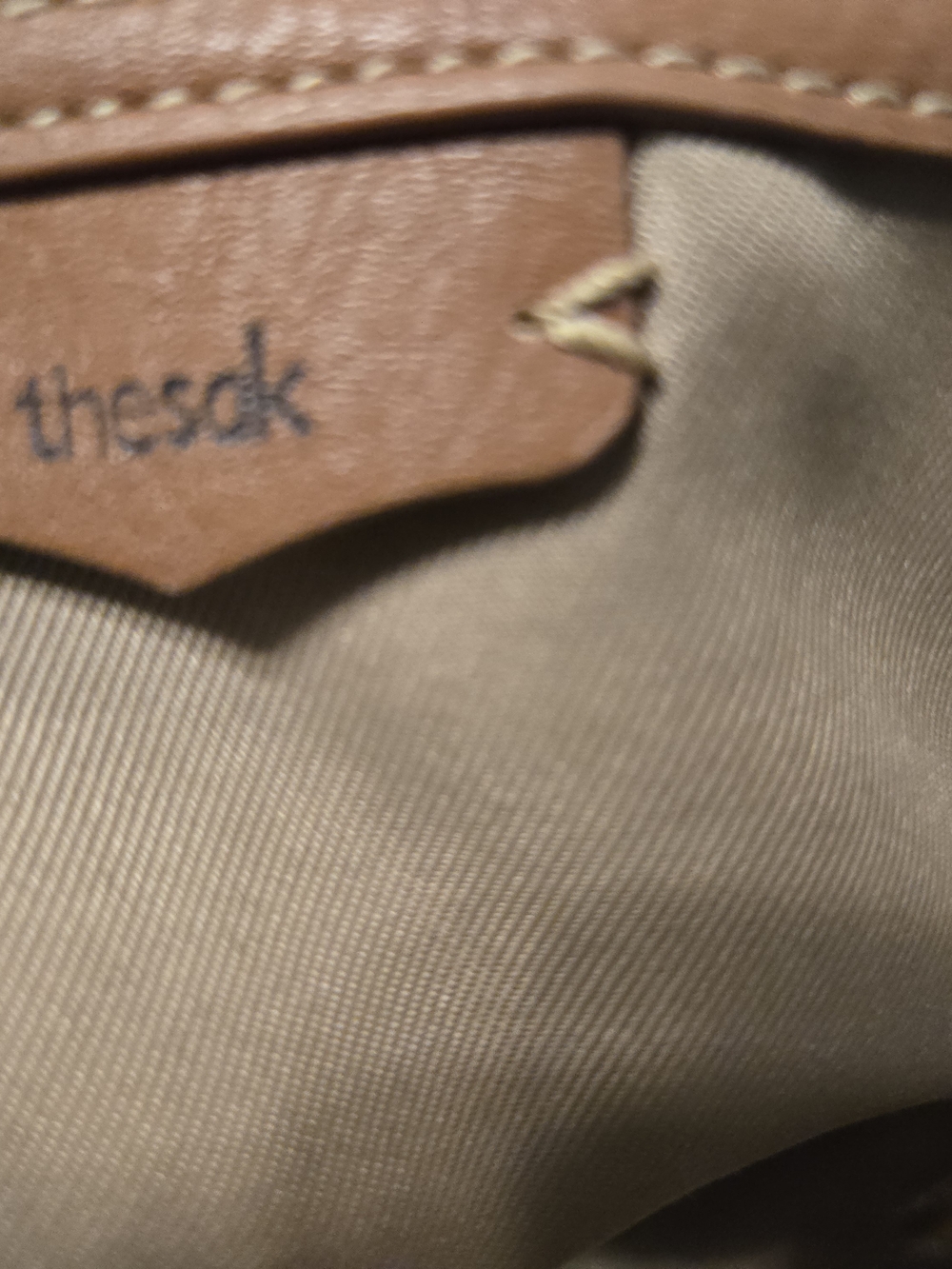 The Sak Leather Tassel Shoulder Bag in Tan - Picture 8 of 10